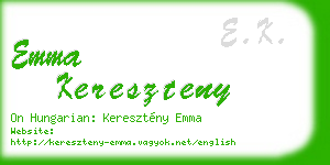 emma kereszteny business card