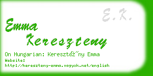 emma kereszteny business card